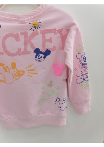 Mickey Mouse 2'li Eşofman Takım Pembe - 4-5 Yaş