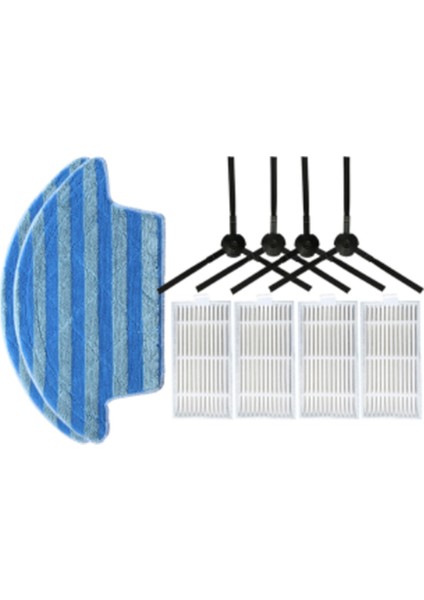 Yan Fırça Paspas Bez Hepa Filtre Chuwi Ilife V55 Pro Robotlu Süpürge Yedek Yedek Parça (Yurt Dışından)