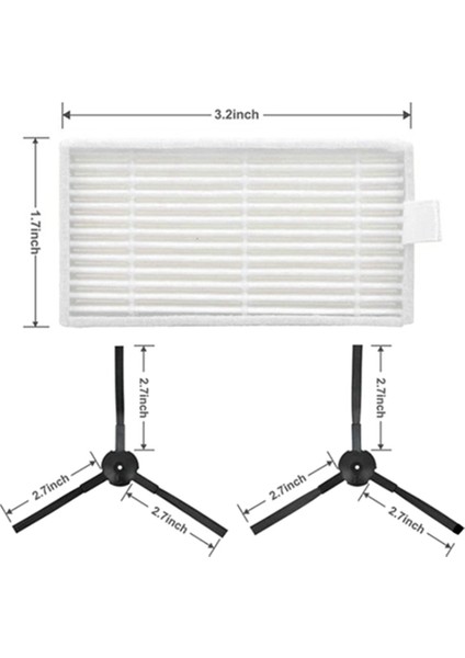 Yan Fırça Paspas Bez Hepa Filtre Chuwi Ilife V55 Pro Robotlu Süpürge Yedek Yedek Parça (Yurt Dışından) fiyatları