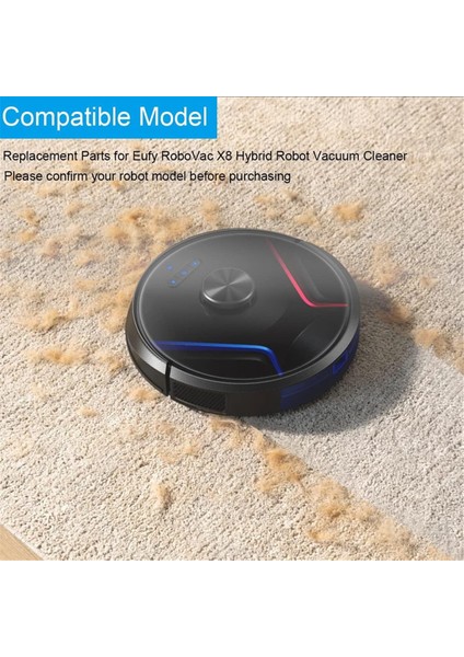 Eufy Robovac X8 Hibrid Robotlu Süpürge Hepa Filtreler Yan Fırça Paspas Bezi Yedek Parçalar (Yurt Dışından) indirimleri