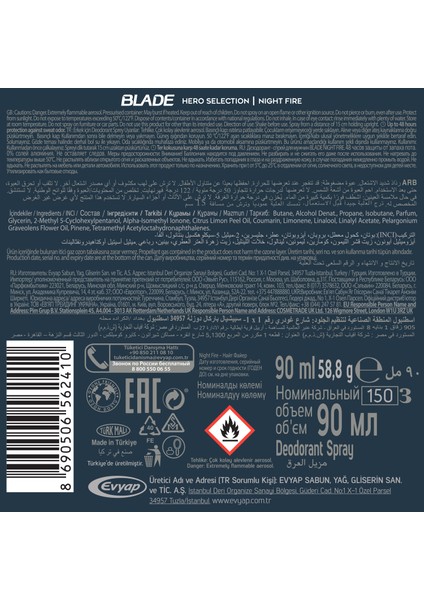 Black Alpha & Night Fire Erkek Deodorant Seyahat Boy 4X90 ml Tanışma Seti modelleri