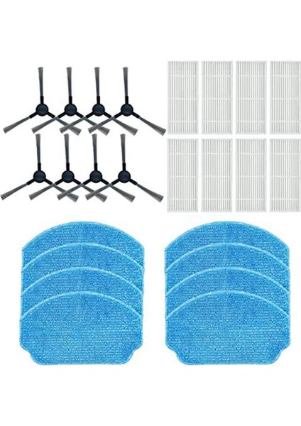 BR150/BR151 Robot Süpürge Aksesuarları Için Uyumlu Yedek Filtre Yan Fırça Paspas Pedleri Seti (Yurt Dışından)