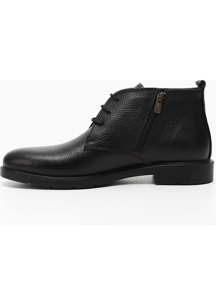 Erkek Siyah Fermuarlı Hakiki Deri Klasik Bot fırsatları