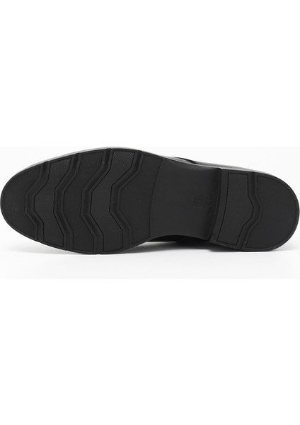 Erkek Siyah Fermuarlı Hakiki Deri Klasik Bot indirimleri