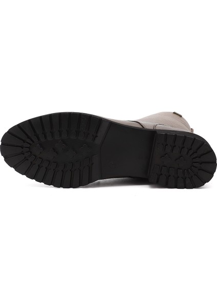 Gön Hakiki Deri Kauçuk Taban Topuklu Fermuarlı Bağcıklı Kadın Postal Bot 46498 fırsatları