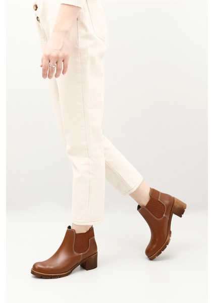 Kadın Taba Kalın Topuklu Chelsea Bot fiyatları