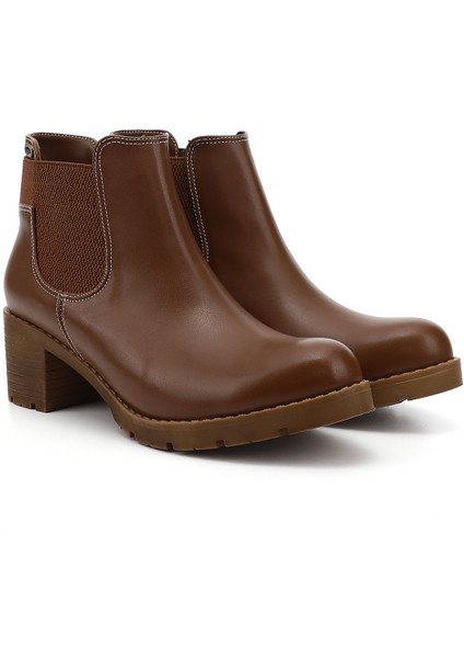 Kadın Taba Kalın Topuklu Chelsea Bot modelleri