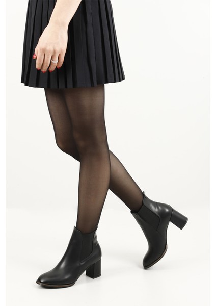 Kadın Siyah Kalın Topuklu Chelsea Bot fiyatları