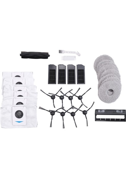 Ecovacs X1 Omni, X1E Omni, T10 Omni Robot Süpürge Ana Yan Fırça Paspas Bezi Toz Torbaları Yedek Parçaları (Yurt Dışından) fırsatları