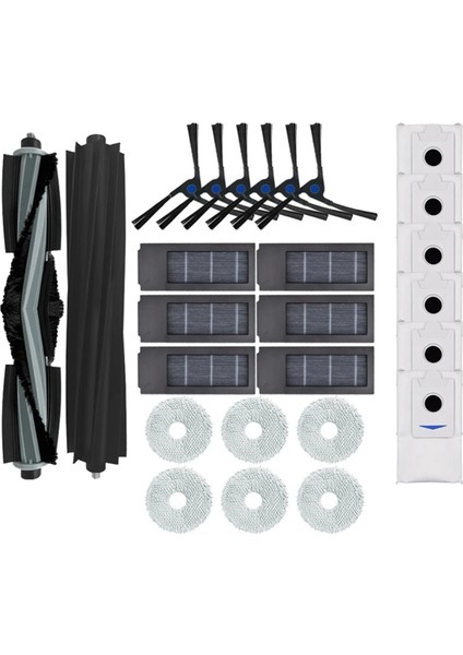 Silindir Yan Fırça Paspas Hepa Filtre Toz Torbası Ecovacs Deebot X2 Omni / X2 / X2 Pro / X2 Pro Plus Parçaları Aksesuarları (Yurt Dışından)