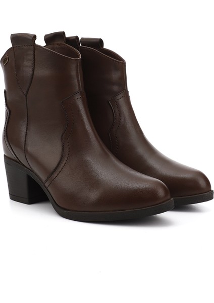 Gön Deri Sivri Burun Topuklu Western Kovboy Kadın Günlük Bot 52432 fiyatları