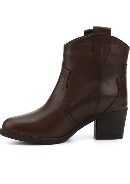 Gön Deri Sivri Burun Topuklu Western Kovboy Kadın Günlük Bot 52432 modelleri