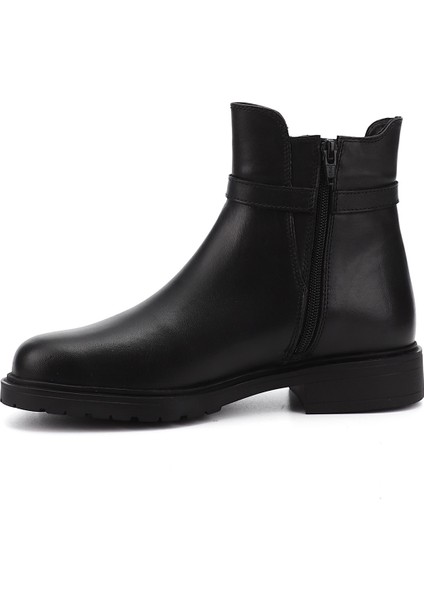 Kadın Siyah Tokalı Hakiki Deri Chelsea Bot modelleri