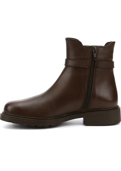 Kadın Kahve Tokalı Hakiki Deri Chelsea Bot modelleri