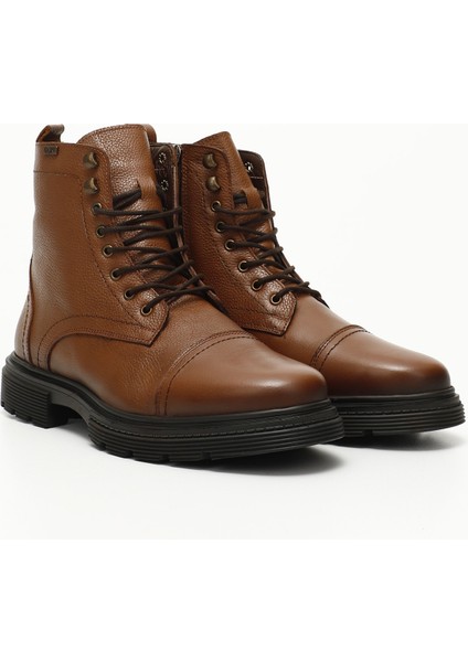 Taba Gön Hakiki Deri Fermuarlı Bağcıklı Erkek Postal Bot 81501 modelleri