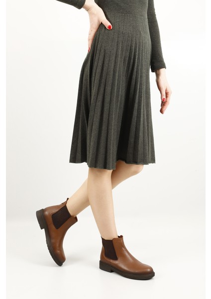 Kadın Kauçuk Taban Hakiki Deri Chelsea Bot fiyatları