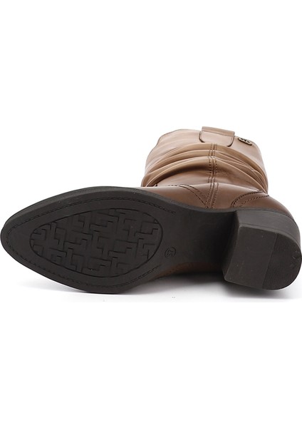 Kadın Vizon Antik Kalın Topuklu Körüklü Hakiki Deri Çizme indirimleri