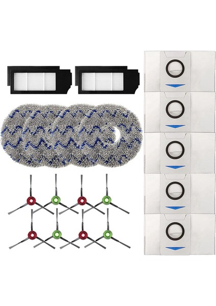 Elektrikli Süpürge Zemin Bakımı Yedek Parça Kiti Ecovacs Deebot X1 OMNI/X1TURBO/X1 Plus Robotlu Süpürge (Yurt Dışından)