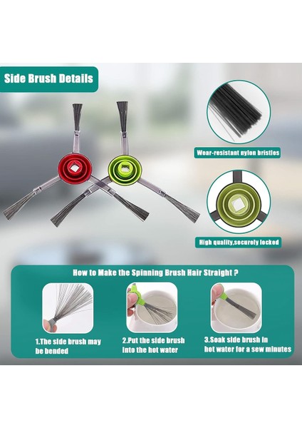 Ecovacs Deebot T9, T9+, T8, T8+, T8MAX, N8, 920, 950, N7 Robot Süpürge Yedek Parçaları Için Aksesuarlar (Yurt Dışından) modelleri