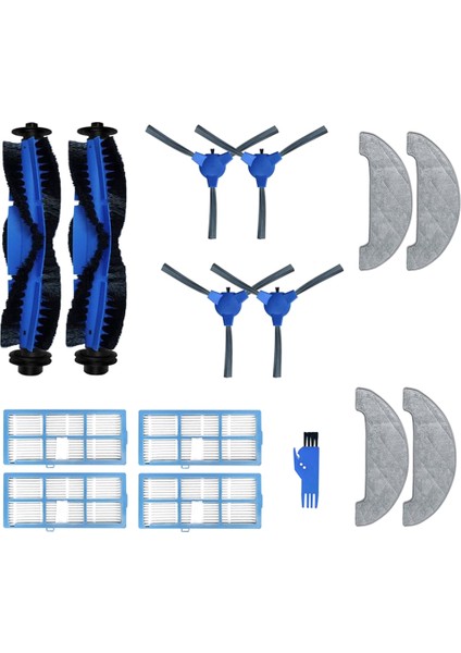 Ultenic D5 Serisi D5S D5S Pro D5S Pro+ Robotlu Süpürge Yedek Parçalar Ana Yan Fırça Hepa Filtre Paspas Bez (Yurt Dışından)