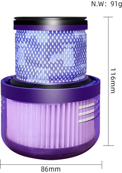 Dyson V10 Dijital Ince Elektrikli Süpürge Yedek Parça Aksesuarları Için 1 Adet Yıkanabilir Filtre (Yurt Dışından) modelleri