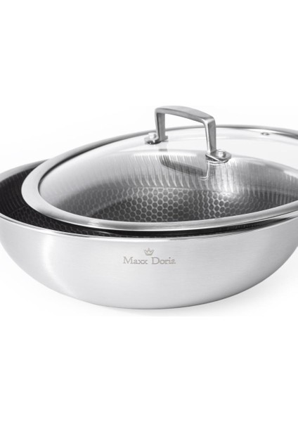 Steel Fusion 28 cm Kapaklı Wok Tava PA3009 indirimleri