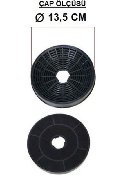 Ferre D087 Davlumbaz Uyumlu Karbon Filtresi 13, 5 cm fiyatları