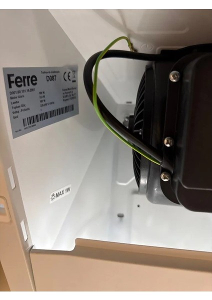 Ferre D087 Davlumbaz Uyumlu Karbon Filtresi 13, 5 cm modelleri