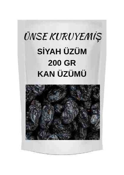 Siyah Üzüm 200 gr ( Kan Üzümü & Antep )