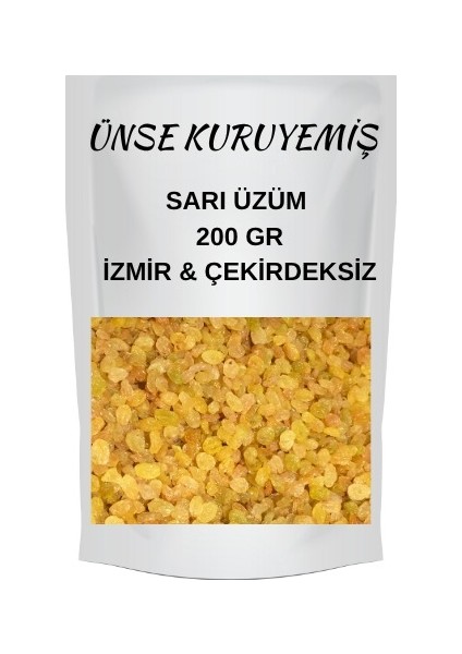 Sarı Üzüm 200 gr ( Çekirdeksiz & İzmir )