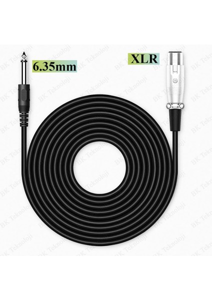 4 Metre 6.35MM Trs Erkek - Xlr Dişi Mikrofon Kablosu indirimleri