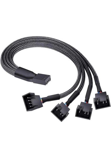 4 Pin 4 Lü Fan Çoklayıcı Pwm Y Splitter Kablo