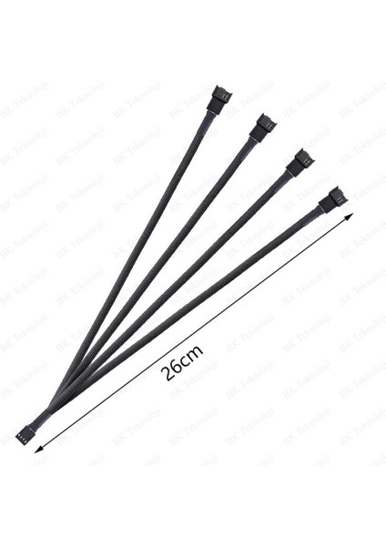 4 Pin 4 Lü Fan Çoklayıcı Pwm Y Splitter Kablo