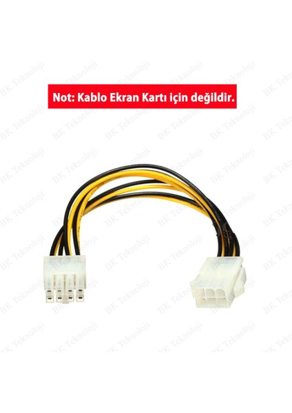 6 Pin Dişi To 8 Pin Erkek Anakart Power Çevirici Kablo fırsatları