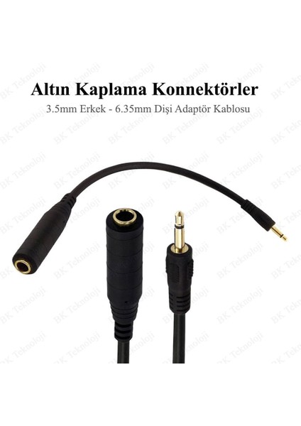 3.5mm Mono Erkek - 6.35MM Dişi Dönüştürücü Ses Kablosu modelleri