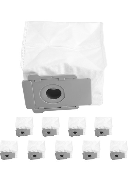 Irobot Roomba J7 J7+,ı7, I7+, I3+,I6+,S9(9150), S9+(9550) Otomatik Kir Atma Torbaları ile Uyumlu 10 Adet Vakum Torbası (Yurt Dışından)