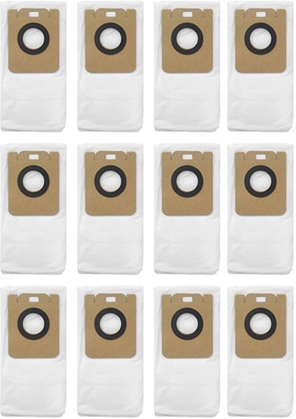 Xiaomi Dreame Bot D10 Plus RLS3D Elektrikli Süpürge Yedek Parça Aksesuarları Için 12 Adet Toz Torbaları (Yurt Dışından)