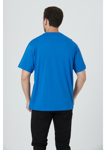 %100 Pamuk Erkek Relax Fit Rahat Kalıp Bisiklet Yaka Basic Düz Kısa Kollu Baskılı Tişört TNT-005 indirimleri