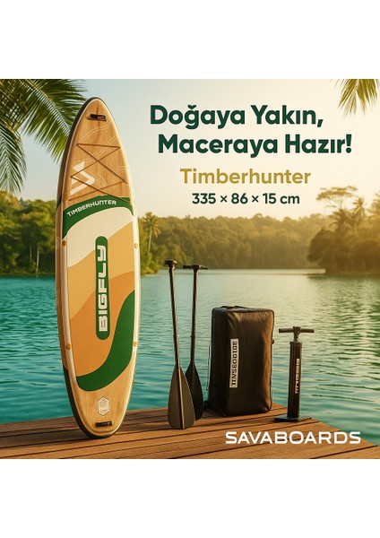 Timberhunter Wood Şişme Stand-Up Paddle Board