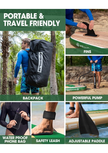 Timberhunter Wood Şişme Stand-Up Paddle Board modelleri