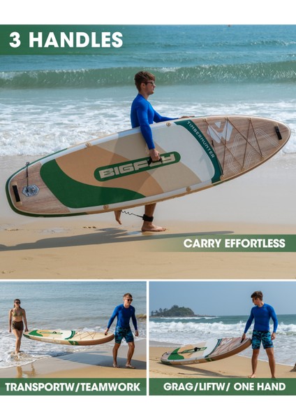Timberhunter Wood Şişme Stand-Up Paddle Board