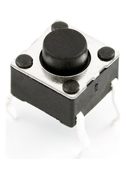 4 Pinli Push Buton – Siyah (6X6X5 Mm) | Kompakt ve Güvenilir Anlık Anahtar (5 Adet) fiyatları