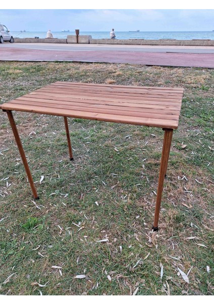 Rulo Katlanır Sistem Ahşap Kamp Piknik Masası indirimleri