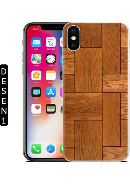 Ally Iphone x Xs Mermer Desenli Soft Silikon KILIF-(1903) modelleri