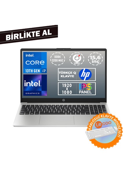 250 G10 I7-1355U 32GB 1tb SSD 15.6" Fhd W11P + Kablosuz Klavye Mouse B2PH1ES 058