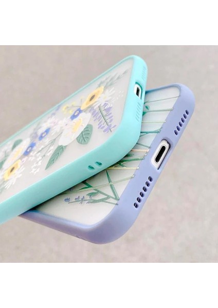 iPhone 12 Pro 6.1inç Kamera Korumalı Çiçek Desenli Silikon KILIF-(1903) fırsatları