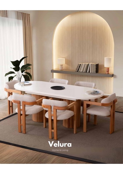 Almina Yemek Odası Takımı (Yemek Masası + 4 Adet Sandalye fırsatları