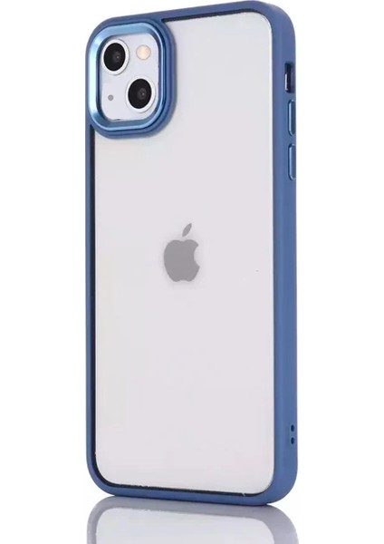 Ally iPhone 13 6.1inç Kılıf Parlak Renkli Çerçeveli Ultra Lüx Tpu Silikon KILIF-(1903)