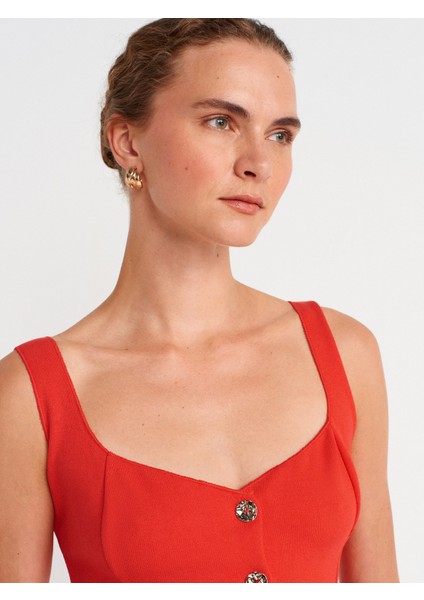 31987 Peplum Etekli Yelek-Kırmızı modelleri