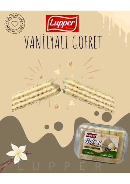 Vanilyalı Gofret 450 gr (Glikossuz) modelleri